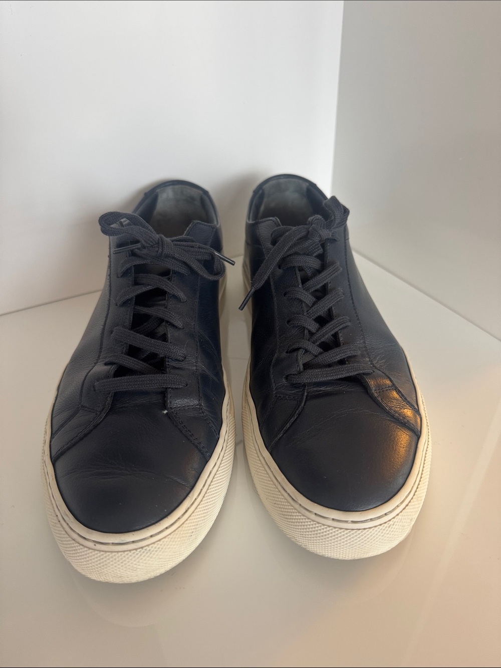 Common Projects | Blue Leather Sneakers - Picture 4 of 6